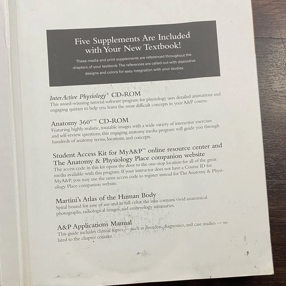 🔬 College Textbook Fundamentals of Anatomy and Physiology 7th Addition - Picture 2 of 16
